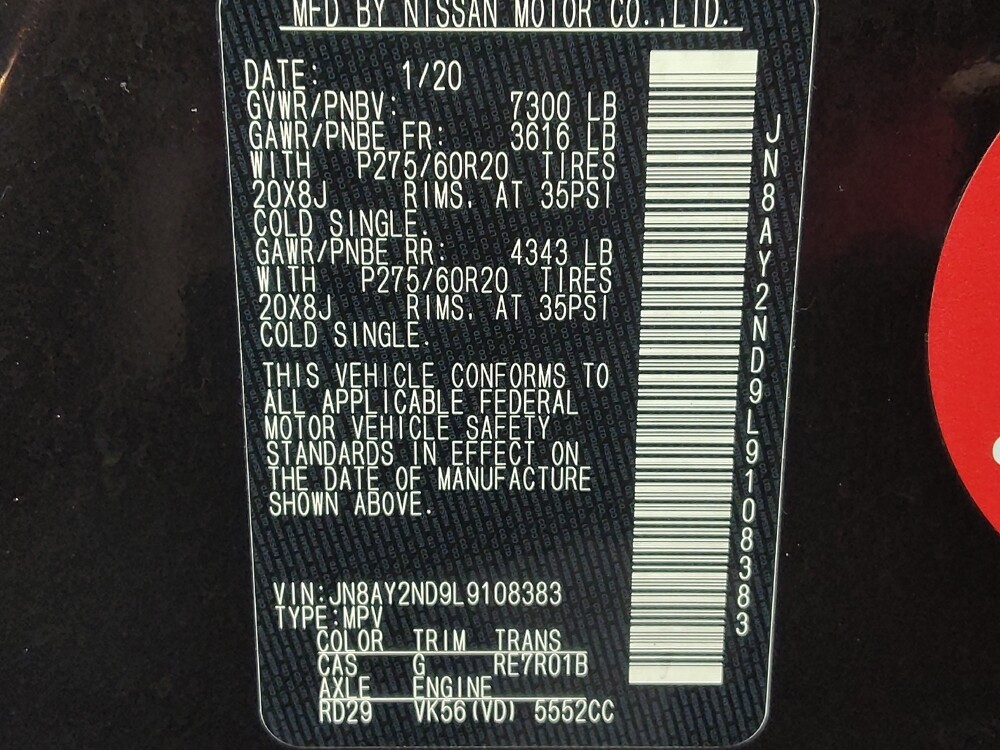 2020 Nissan Armada in Temple, TX 76502 - 18132350 33