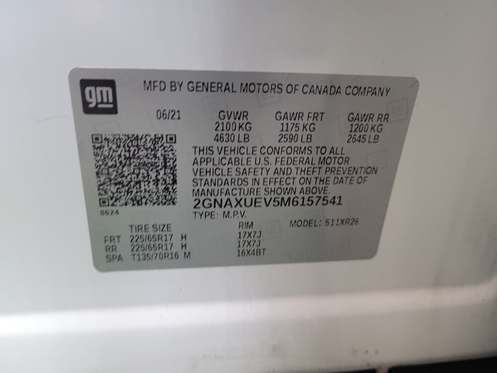 2021 Chevrolet Equinox in Columbus, OH 43228 - 18132365 33