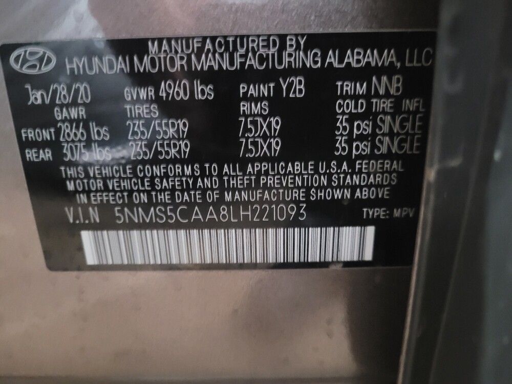 2020 Hyundai Santa Fe in Richmond, VA 23235 - 18132393 33