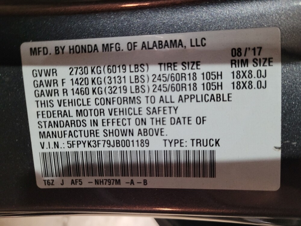 2018 Honda Ridgeline in Newport News, VA 23601 - 18132403 33