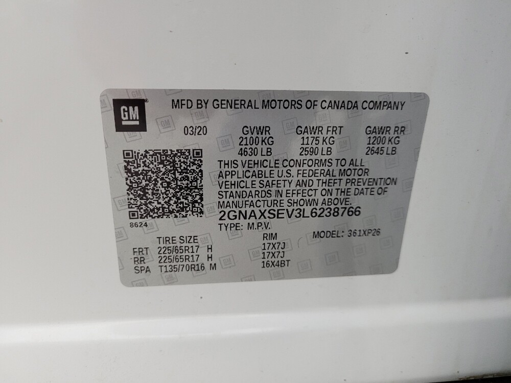 2020 Chevrolet Equinox in Grand Rapids, MI 49508 - 18132476 33