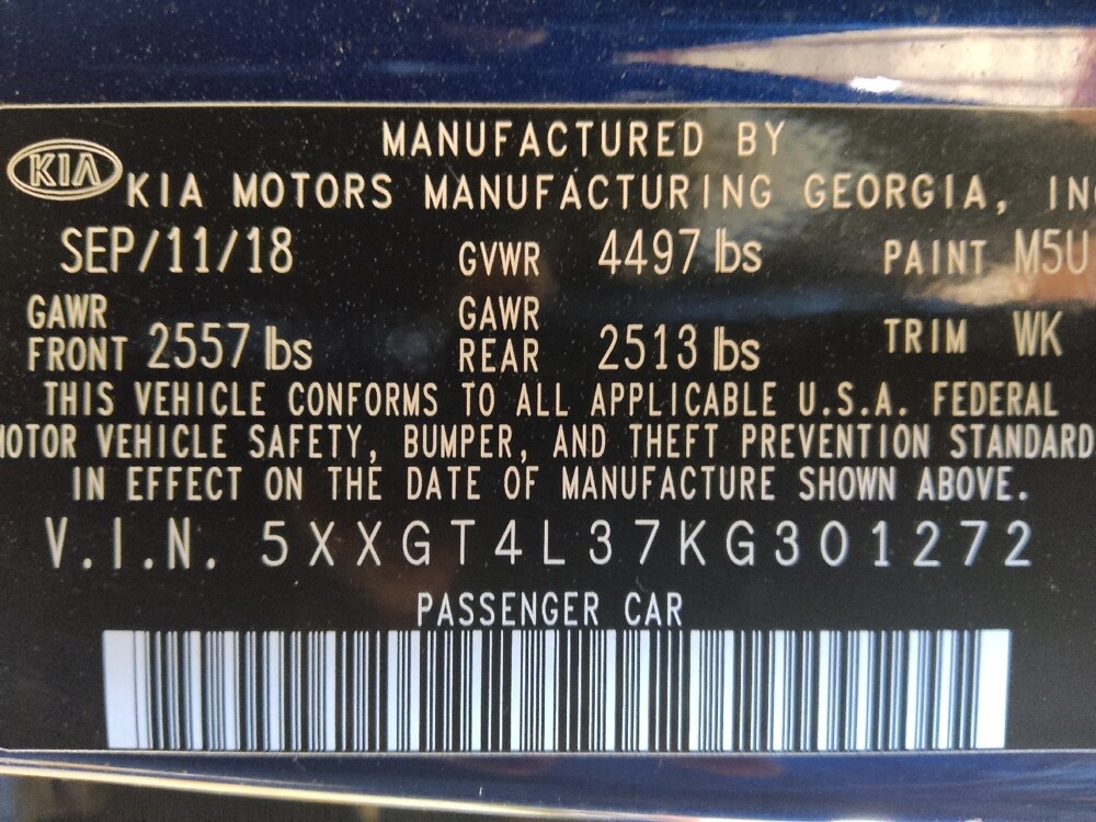 2019 Kia Optima in Union City, GA 30291 - 18132581 33