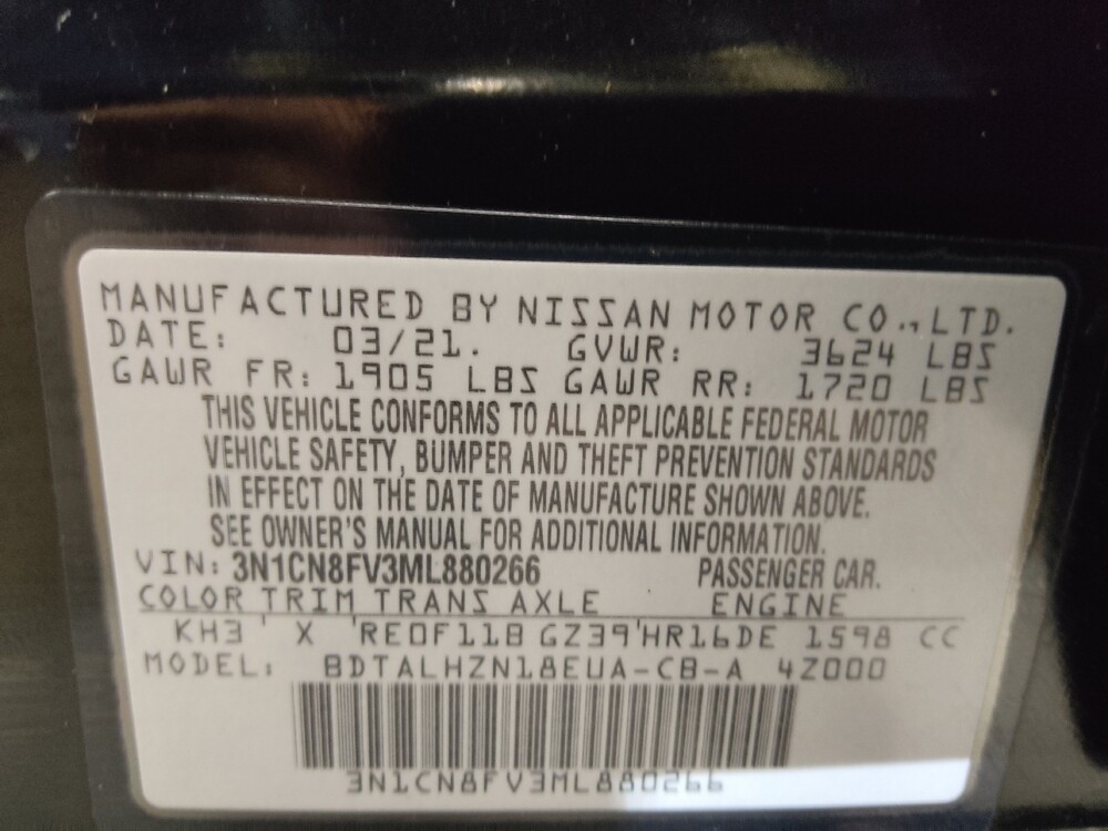 2021 Nissan Versa in El Paso, TX 79907 - 18132608 33