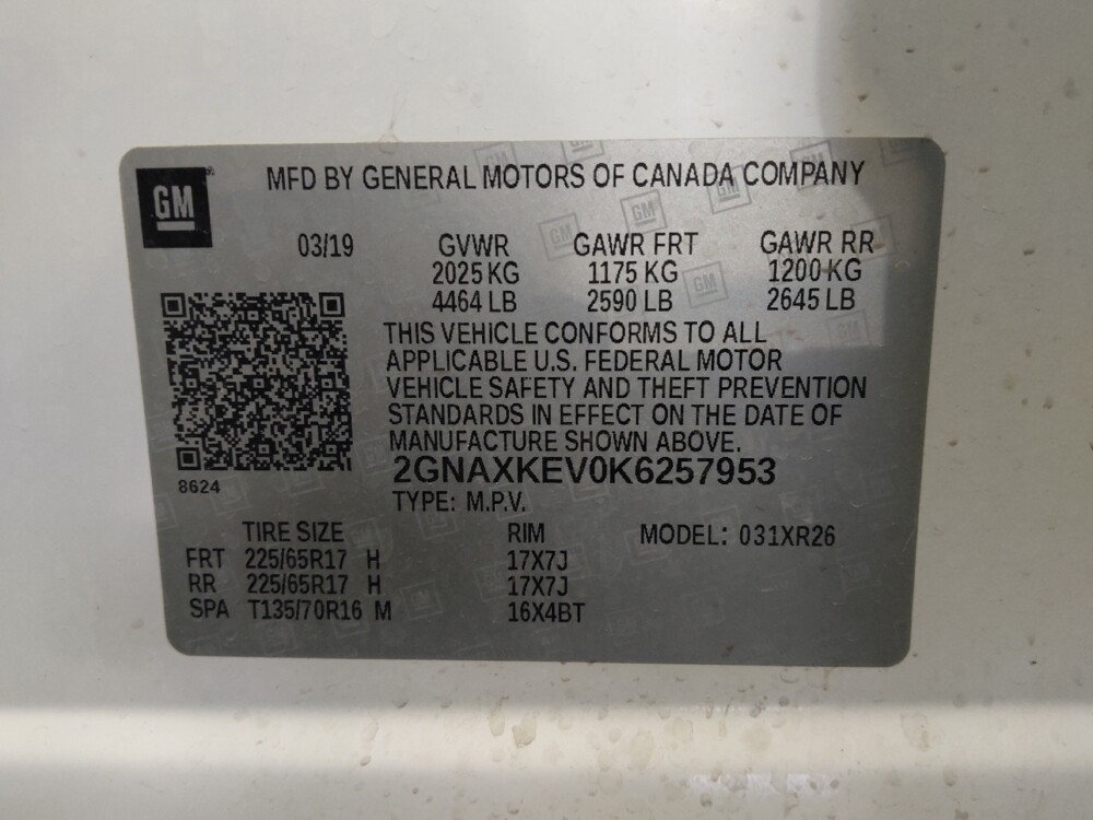 2019 Chevrolet Equinox in Glendale, AZ 85301 - 18132617 33