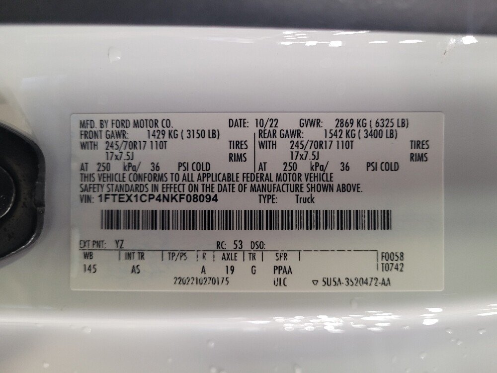 2022 Ford F150 in Tallahassee, FL 32304 - 18132627 33