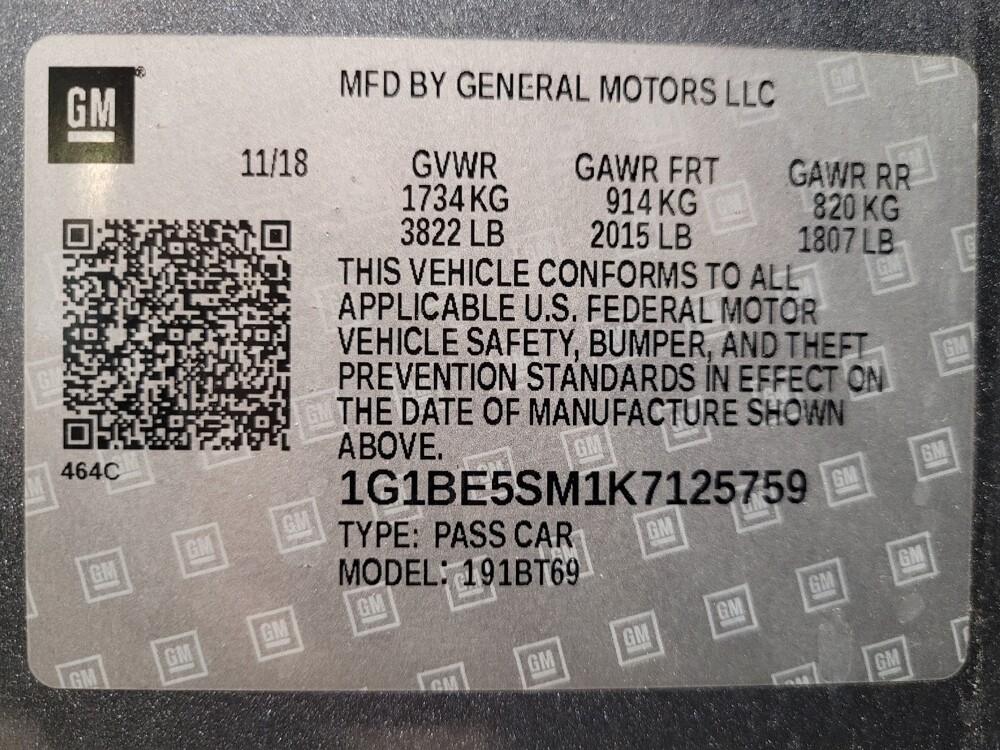 2019 Chevrolet Cruze in Orlando, FL 32808 - 18132661 33