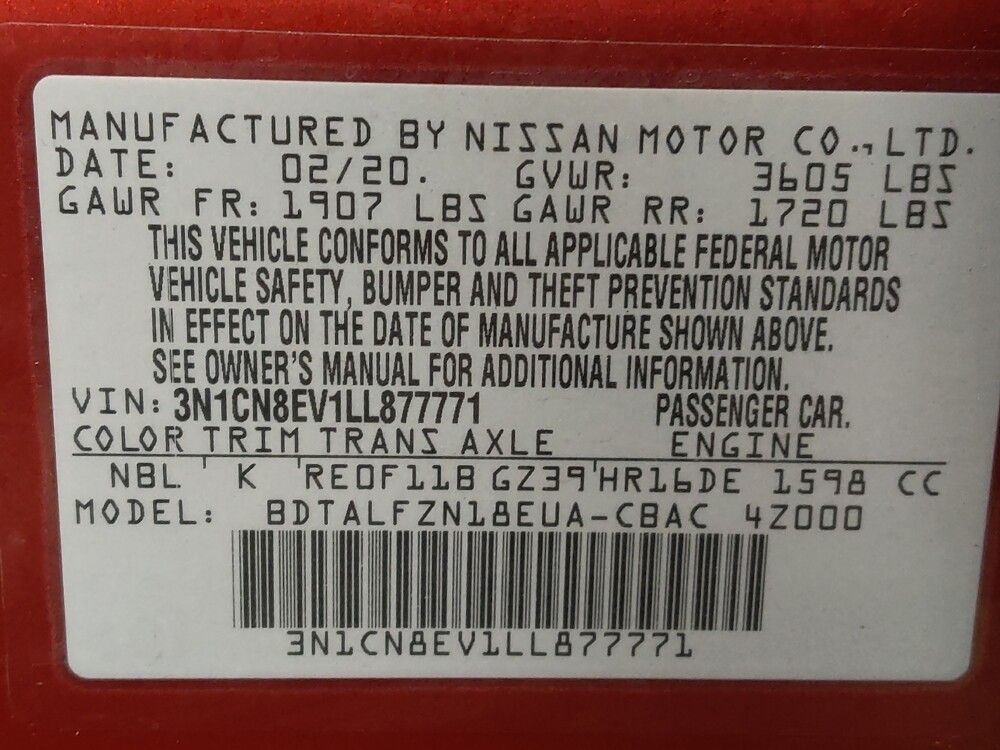 2020 Nissan Versa in Tyler, TX 75701 - 18132700 33