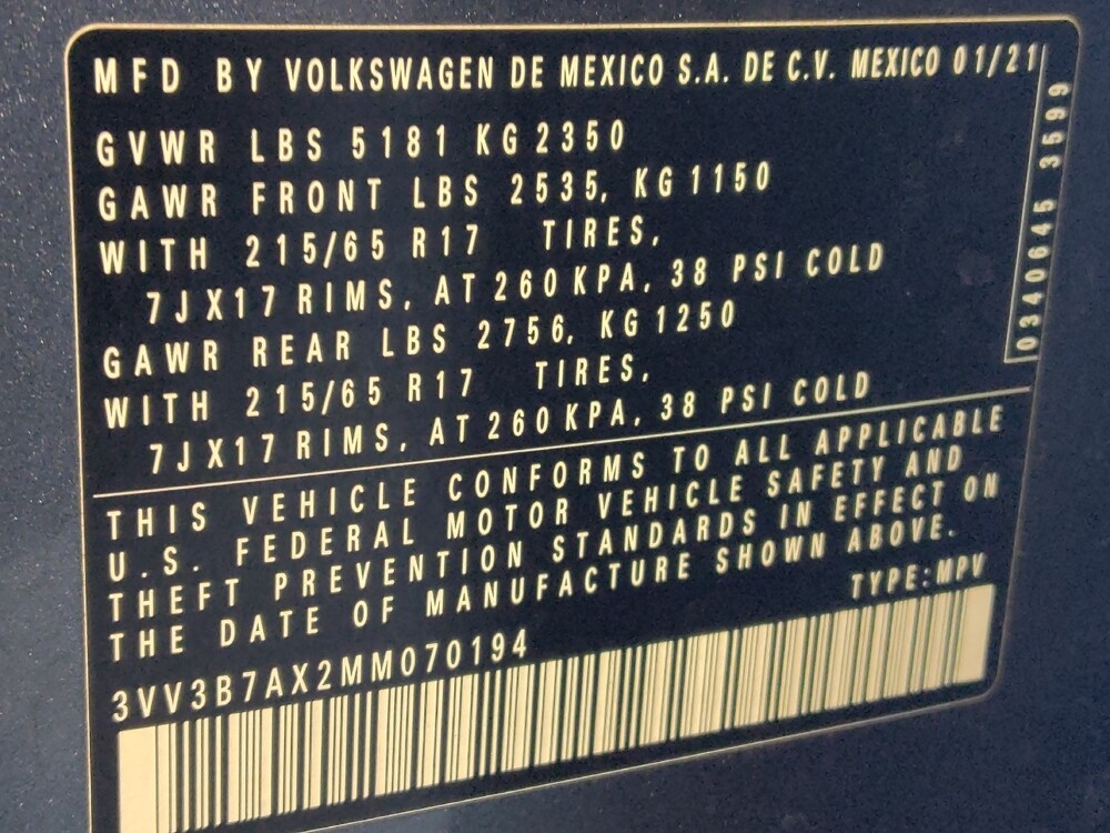 2021 Volkswagen Tiguan in Tyler, TX 75701 - 18132706 33