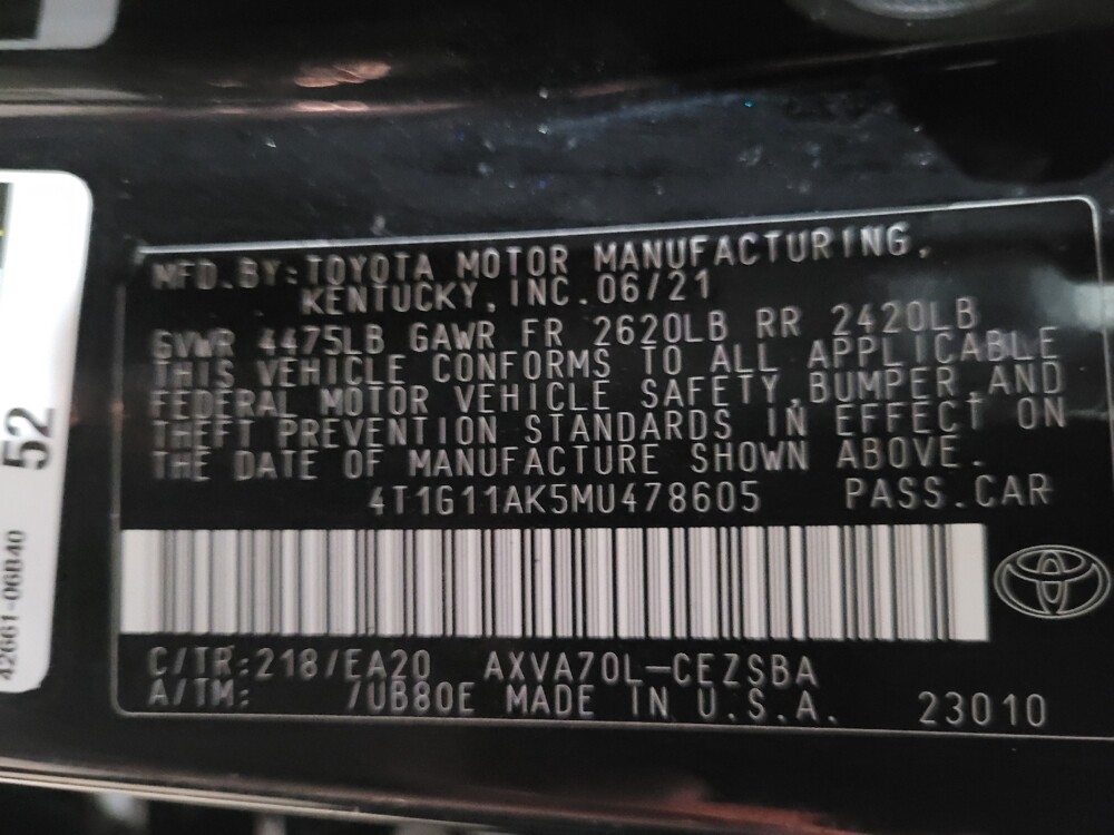 2021 Toyota Camry in Newport News, VA 23601 - 18132727 33