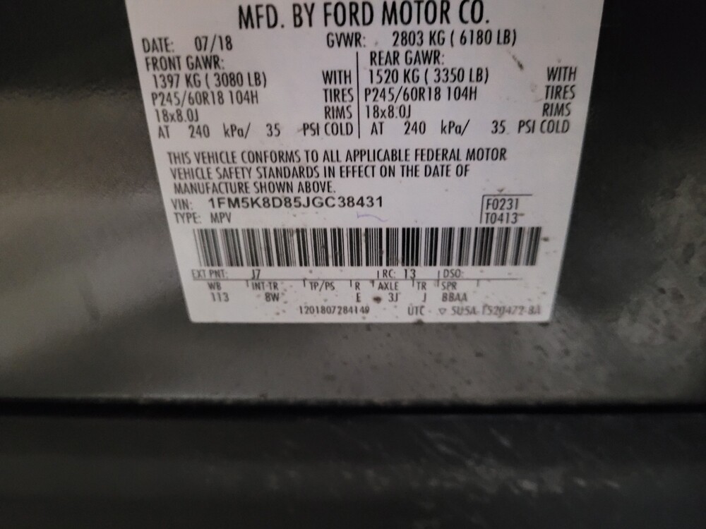 2018 Ford Explorer in New Castle, DE 19720 - 18132729 33