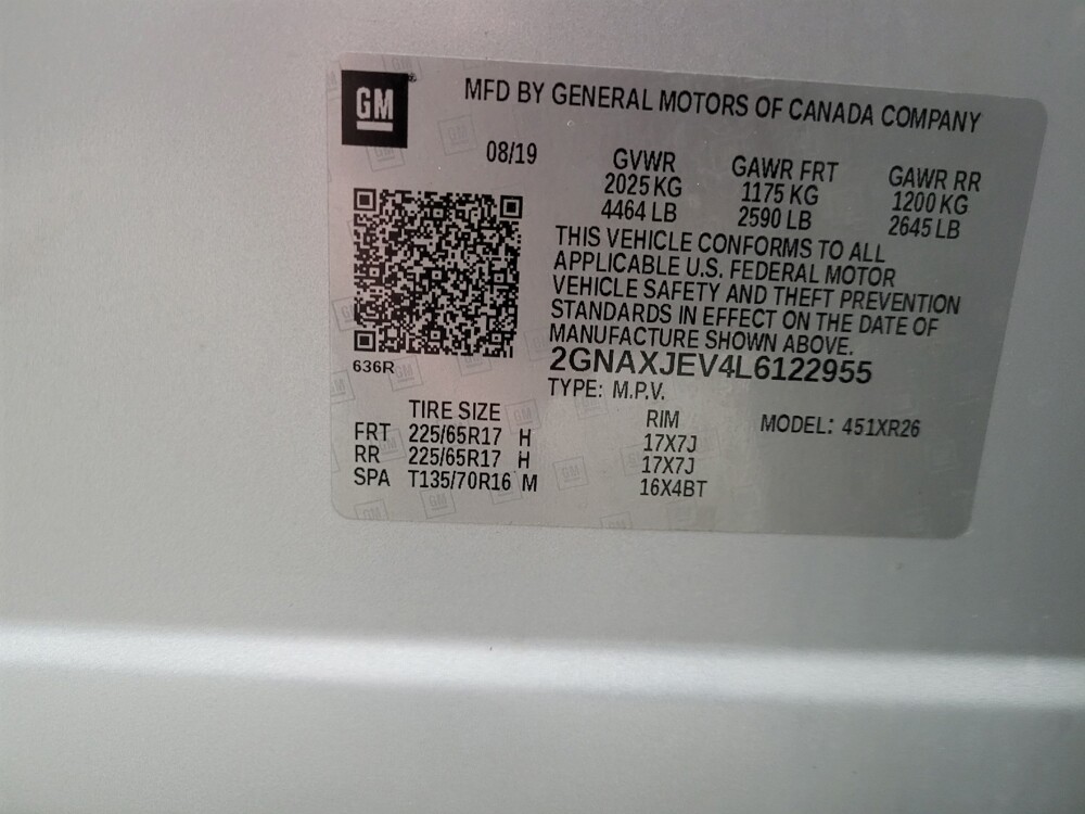 2020 Chevrolet Equinox in Eastpointe, MI 48021 - 18132771 33