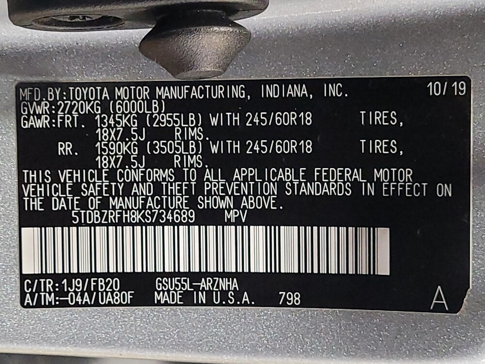 2019 Toyota Highlander in Kissimmee, FL 34744 - 18132798 33