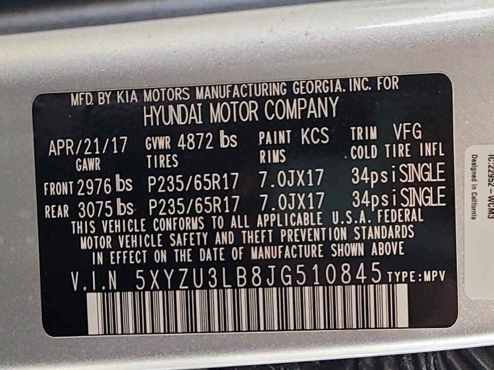 2018 Hyundai Santa Fe in Jacksonville, FL 32210 - 18132811 33