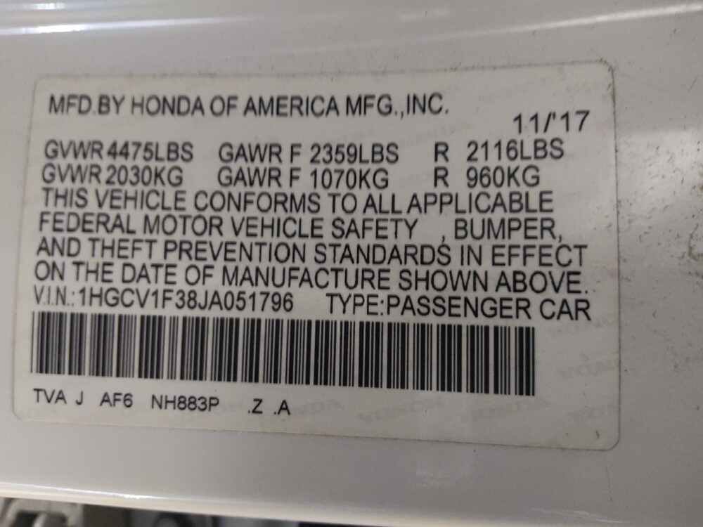 2018 Honda Accord in Phoenix, AZ 85015 - 18132813 33