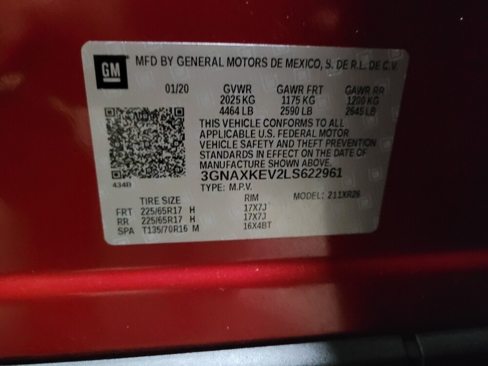 2020 Chevrolet Equinox in New Castle, DE 19720 - 18132867 33