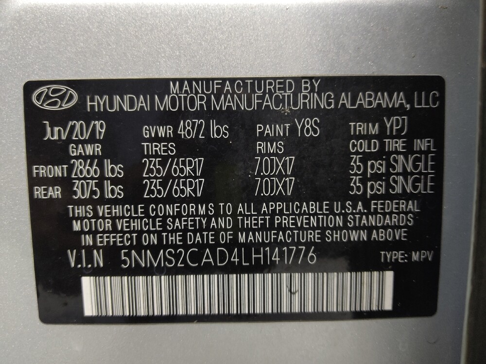 2020 Hyundai Santa Fe in Charleston, SC 29414 - 18132903 33