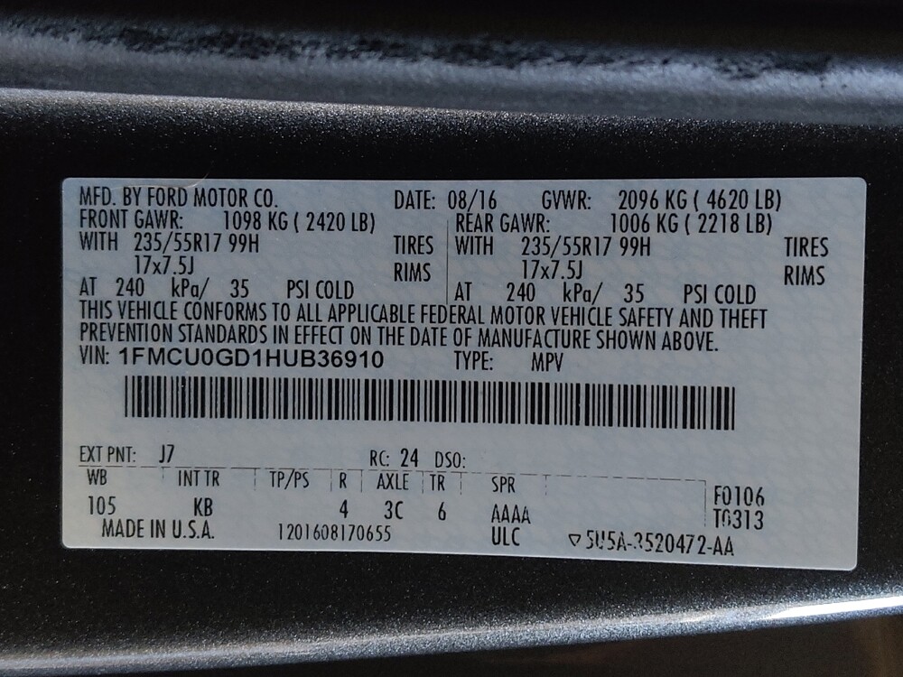 2017 Ford Escape in Pensacola, FL 32505 - 18132912 33