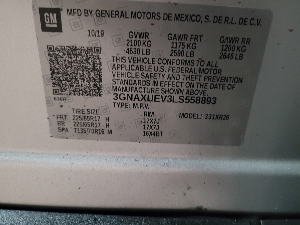 2020 Chevrolet Equinox in Williamstown, NJ 8094 - 18132914 33