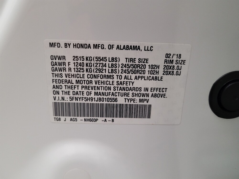 2018 Honda Pilot in Montclair, CA 91763 - 18132956 33