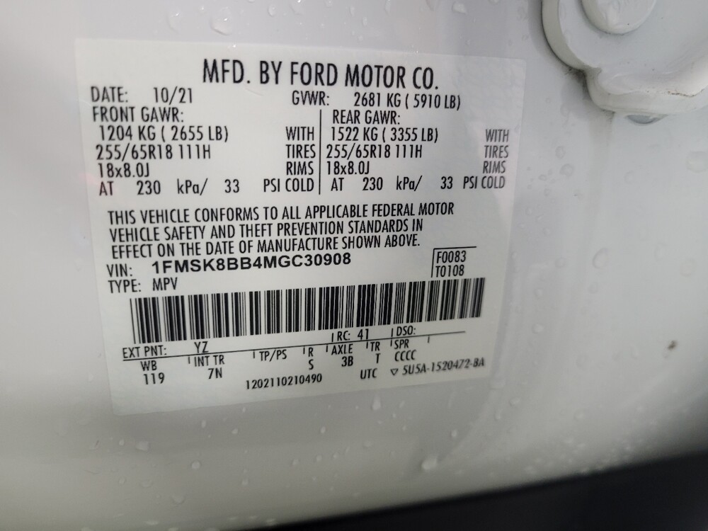 2021 Ford Explorer in Marietta, GA 30062 - 18132965 33