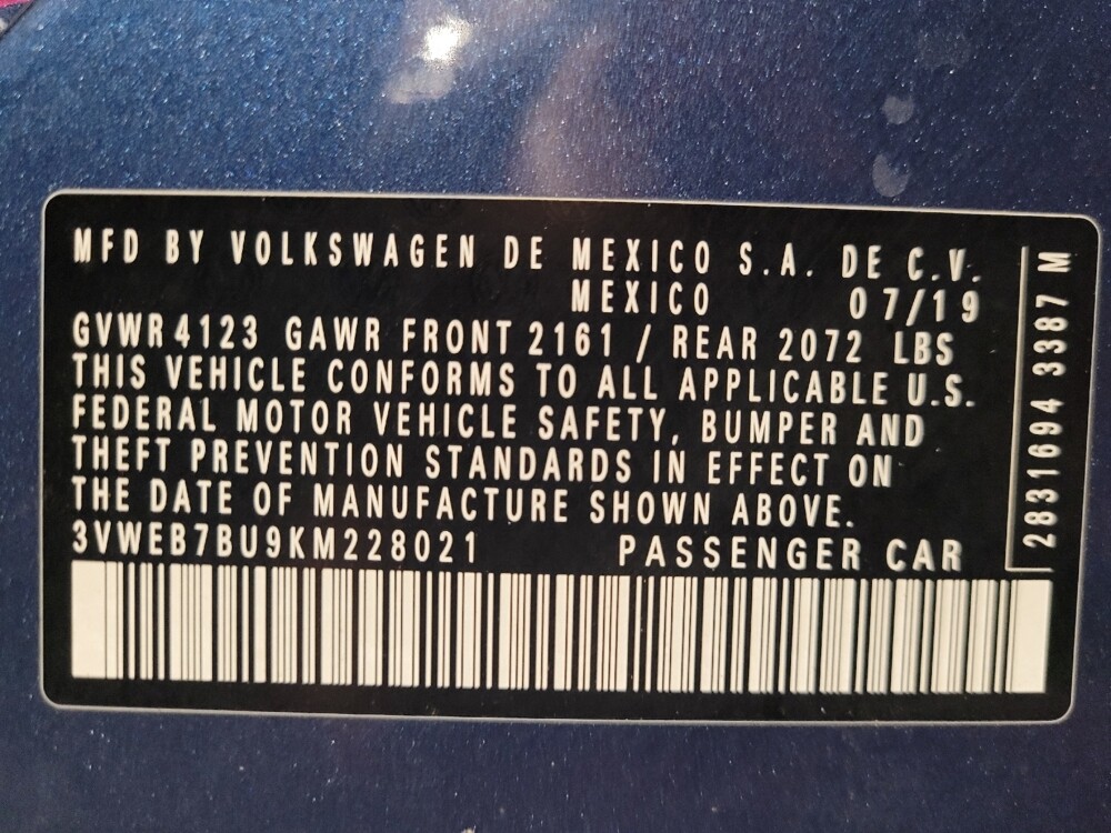 2019 Volkswagen Jetta in Jacksonville, FL 32225 - 18133043 33
