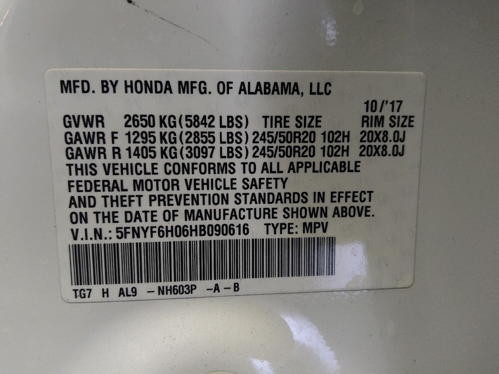 2017 Honda Pilot in Phoenix, AZ 85015 - 18133049 33