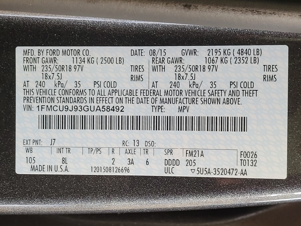 2016 Ford Escape in Orlando, FL 32808 - 18133068 33