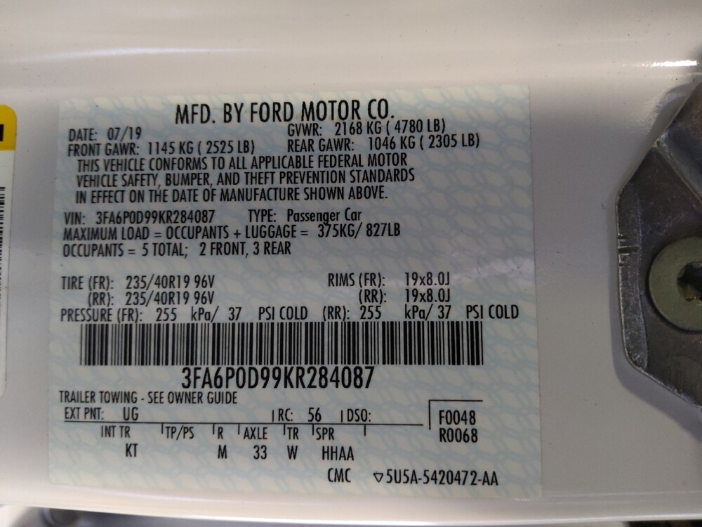 2019 Ford Fusion in Phoenix, AZ 85022 - 18133087 33