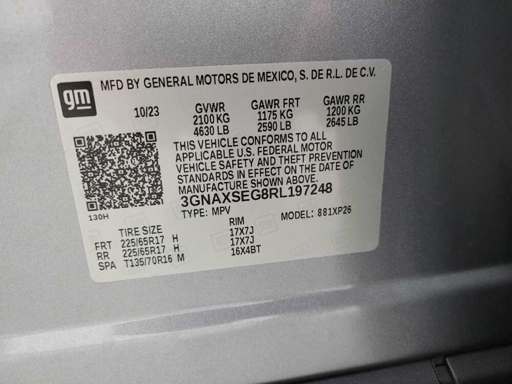 2024 Chevrolet Equinox in Eastpointe, MI 48021 - 18133101 33