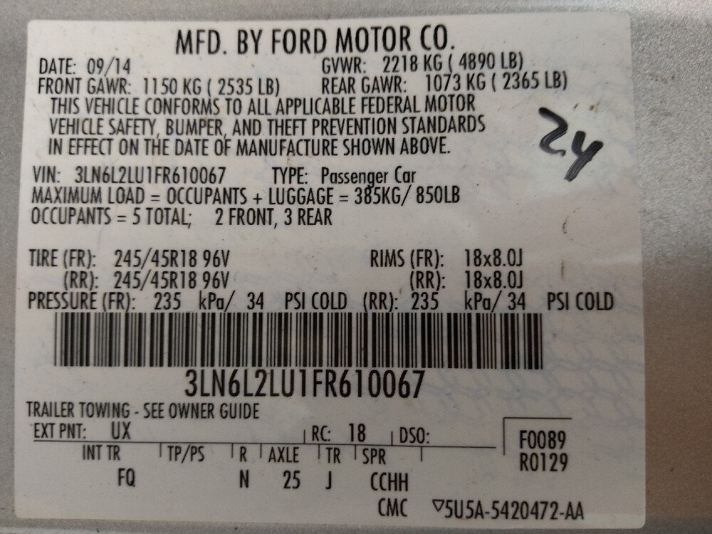 2015 Lincoln MKZ in Denver, CO 80012 - 18133119 33