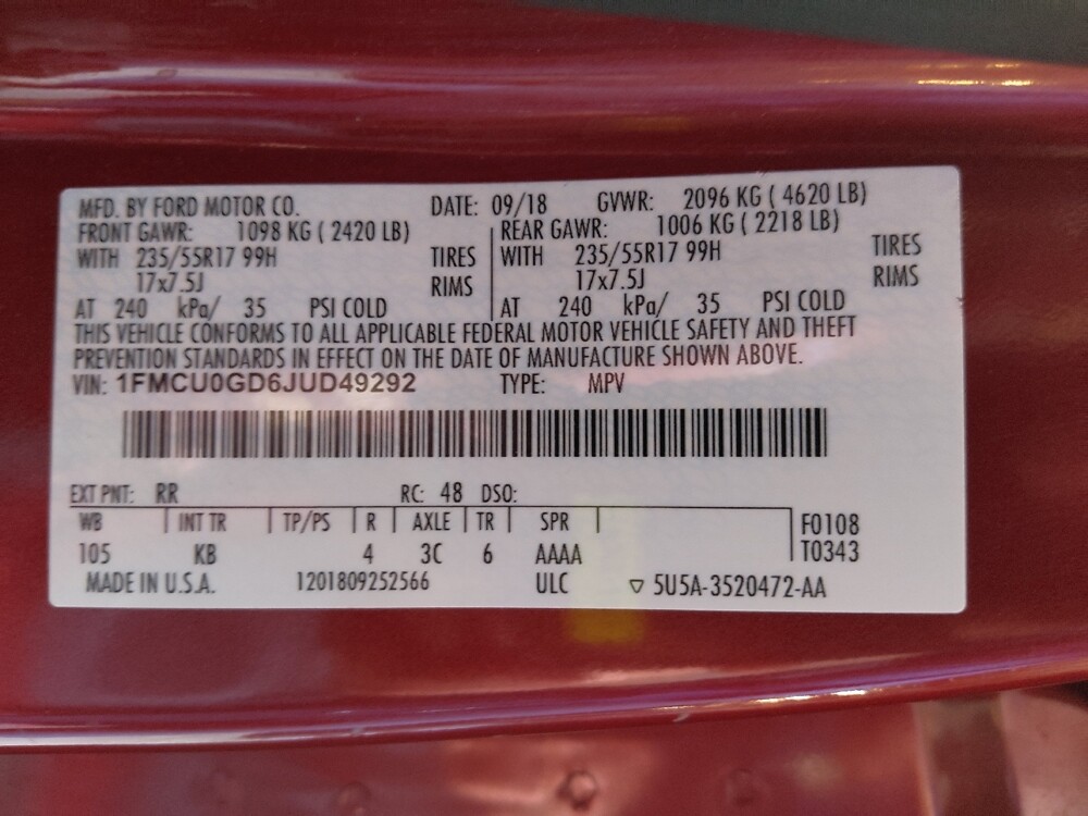 2018 Ford Escape in Macon, GA 31210 - 18133122 33