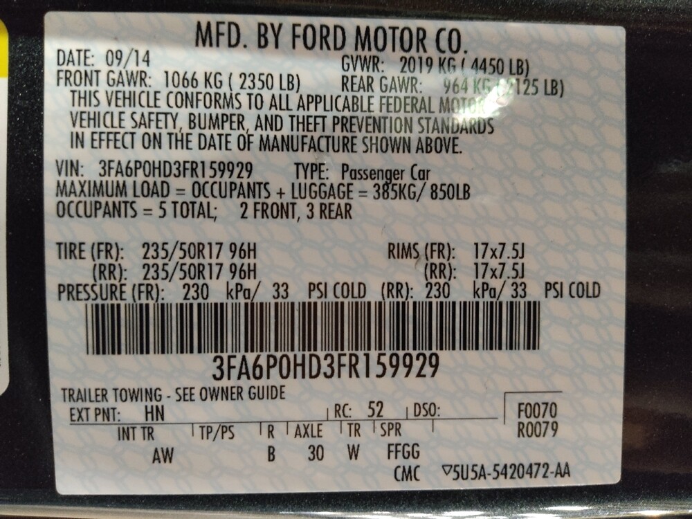 2015 Ford Fusion in Plano, TX 75074 - 18133253 33