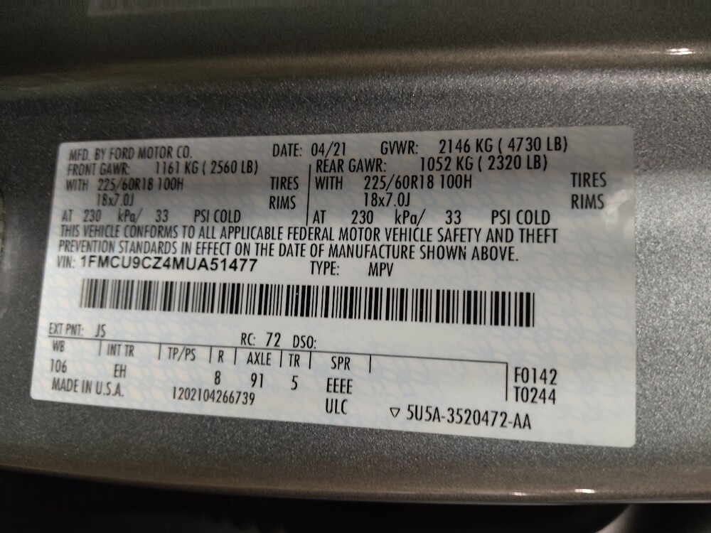 2021 Ford Escape in Arlington, TX 76011 - 18133268 33