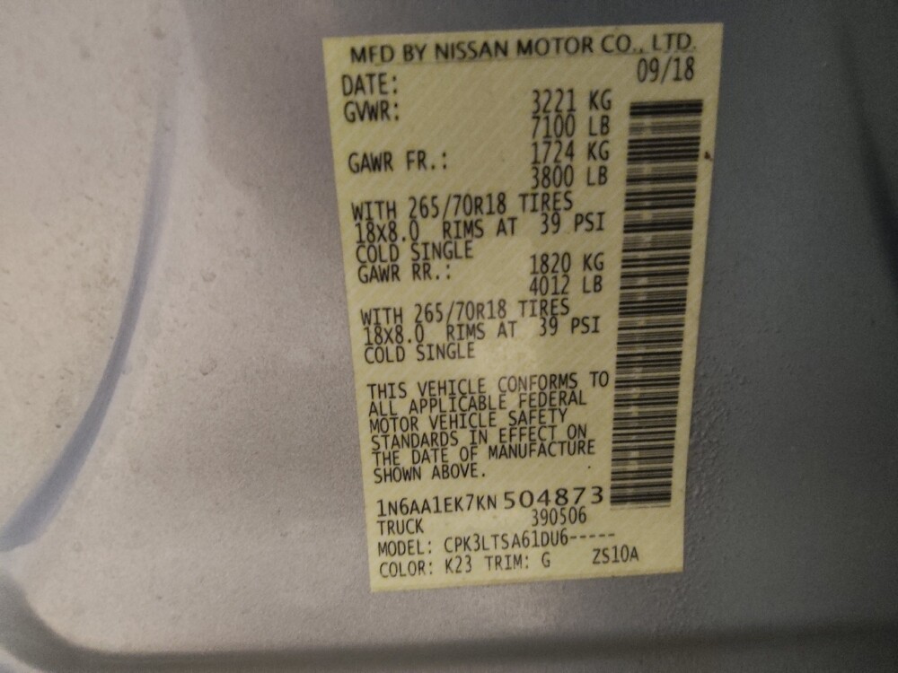 2019 Nissan Titan in Lubbock, TX 79424 - 18133284 33