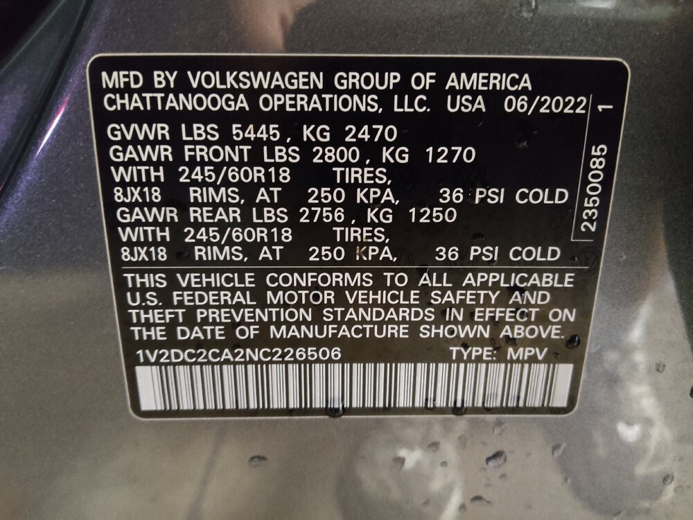 2022 Volkswagen Atlas in Miami, FL 33157 - 18133298 33