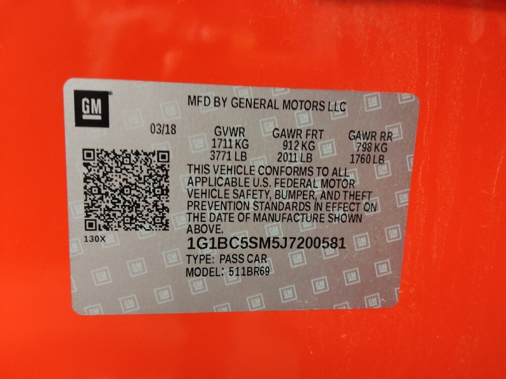 2018 Chevrolet Cruze in Wilmington, NC 28405 - 18133336 33