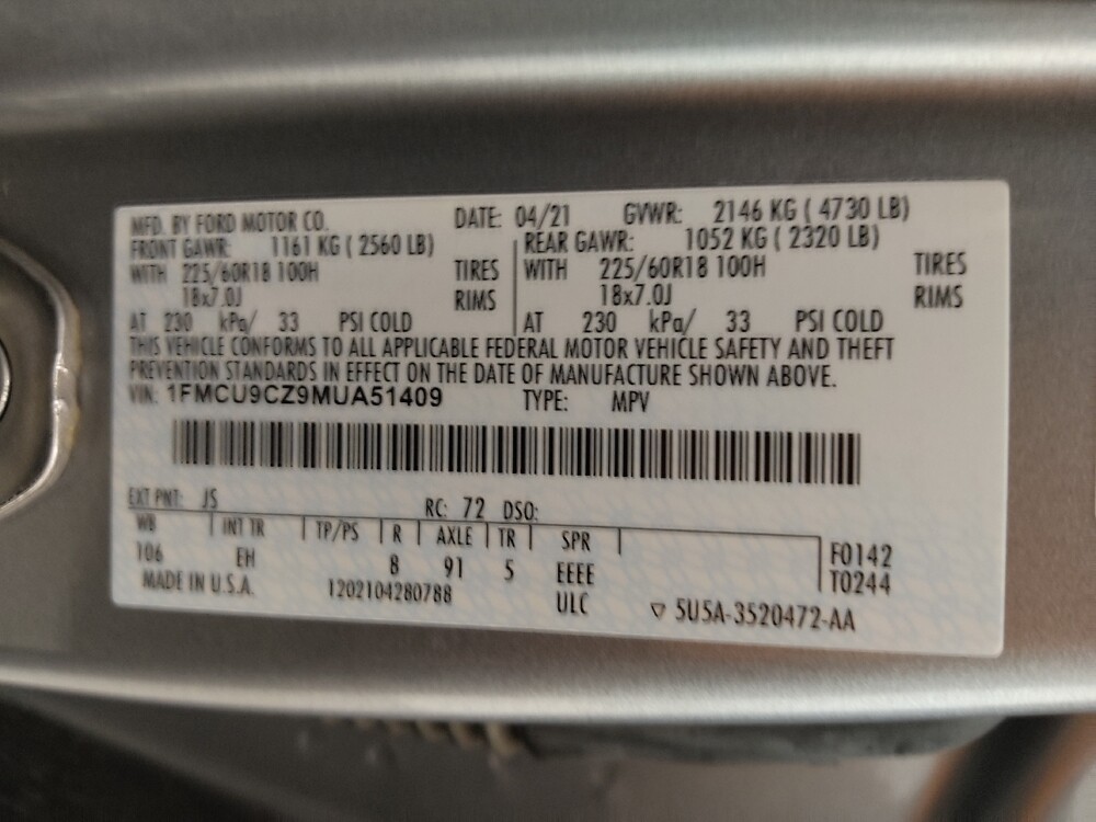 2021 Ford Escape in Denver, CO 80012 - 18133355 33