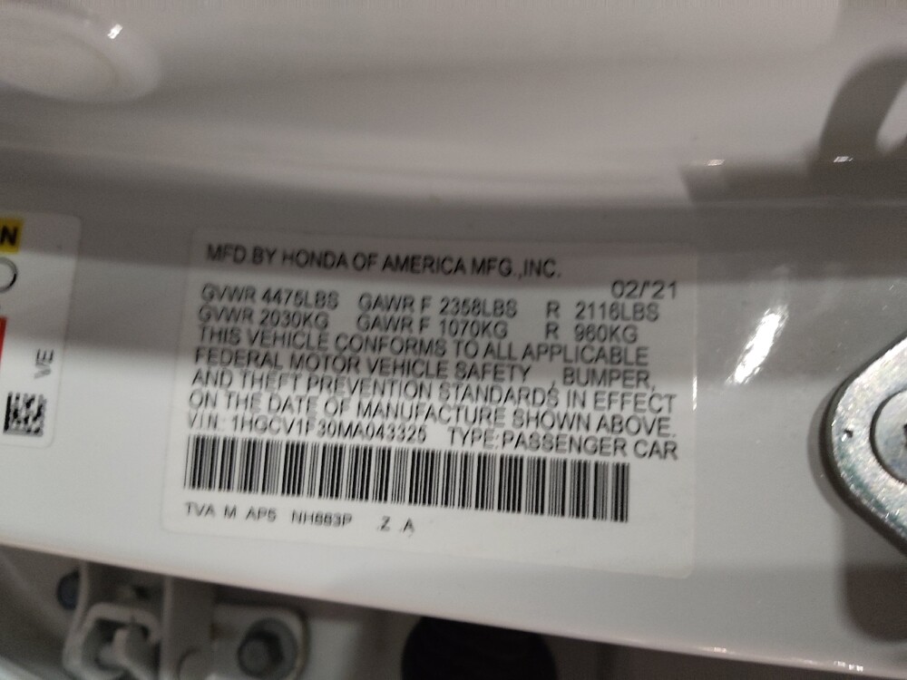 2021 Honda Accord in Lewisville, TX 75067 - 18133376 33