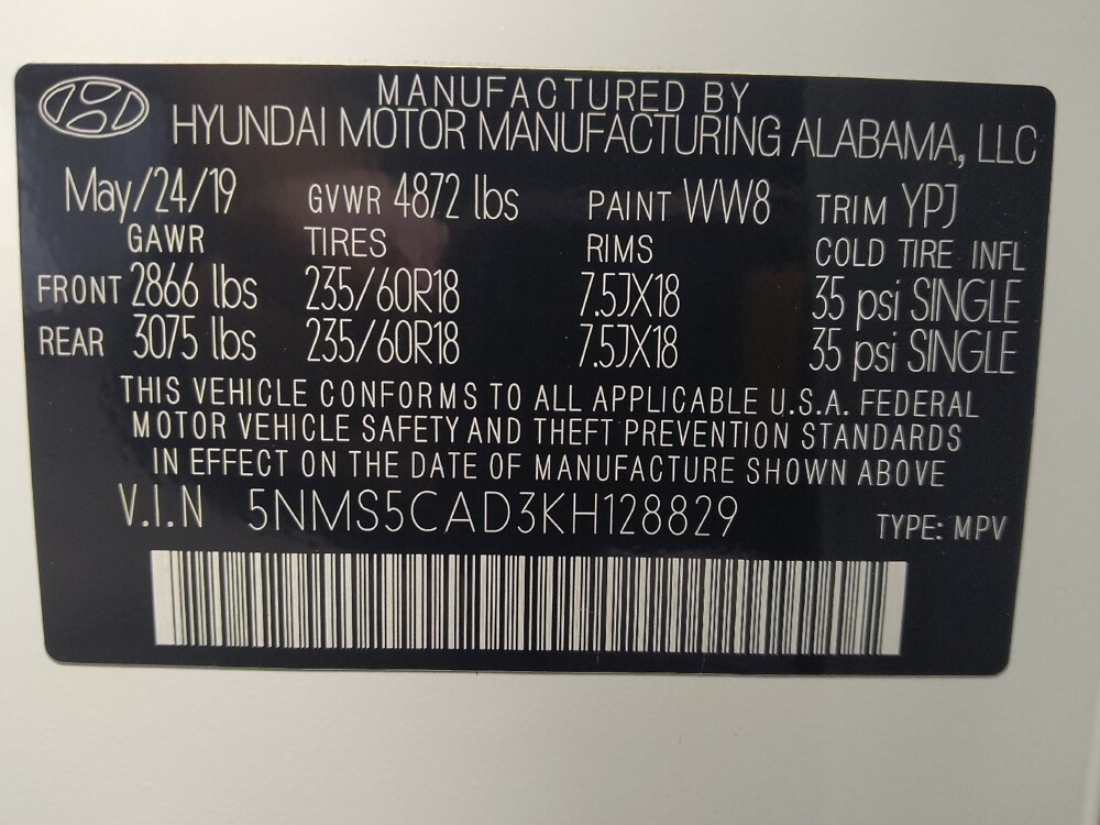 2019 Hyundai Santa Fe in Houston, TX 77074 - 18133382 33