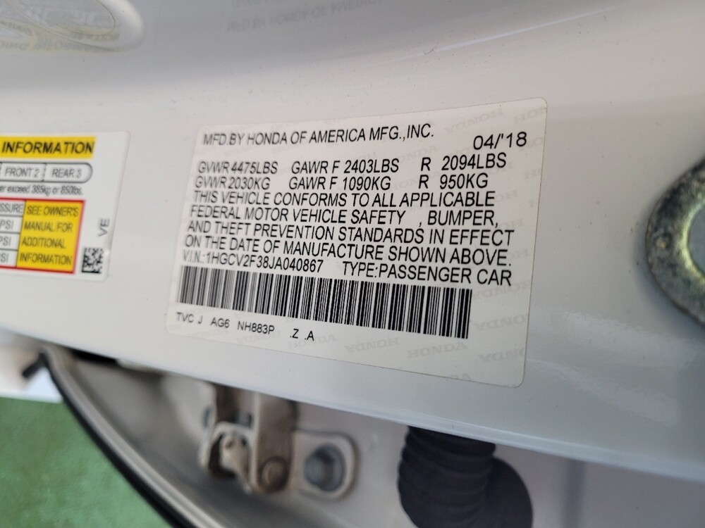 2018 Honda Accord in Maple Heights, OH 44137 - 18133404 33