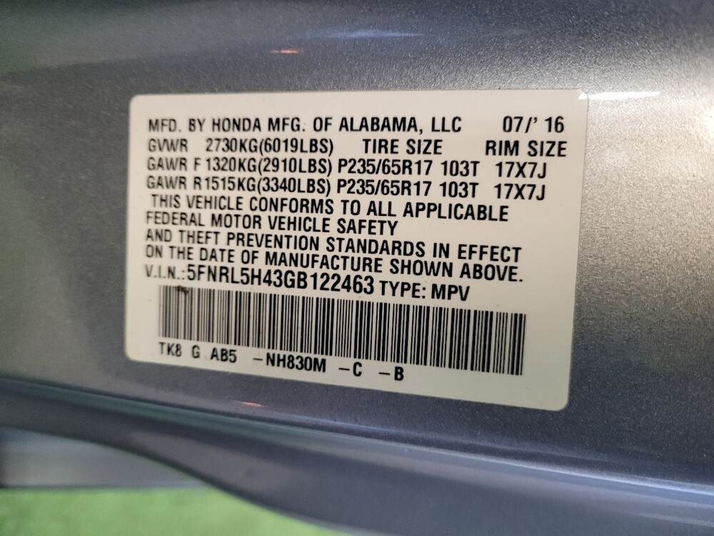 2016 Honda Odyssey in Louisville, KY 40258 - 18133419 33