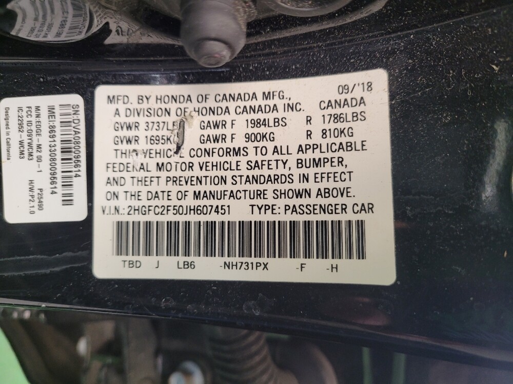 2018 Honda Civic in Louisville, KY 40258 - 18133421 33