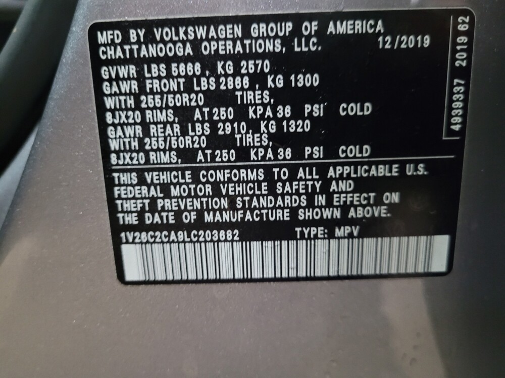 2020 Volkswagen Atlas in Williamstown, NJ 8094 - 18133436 33