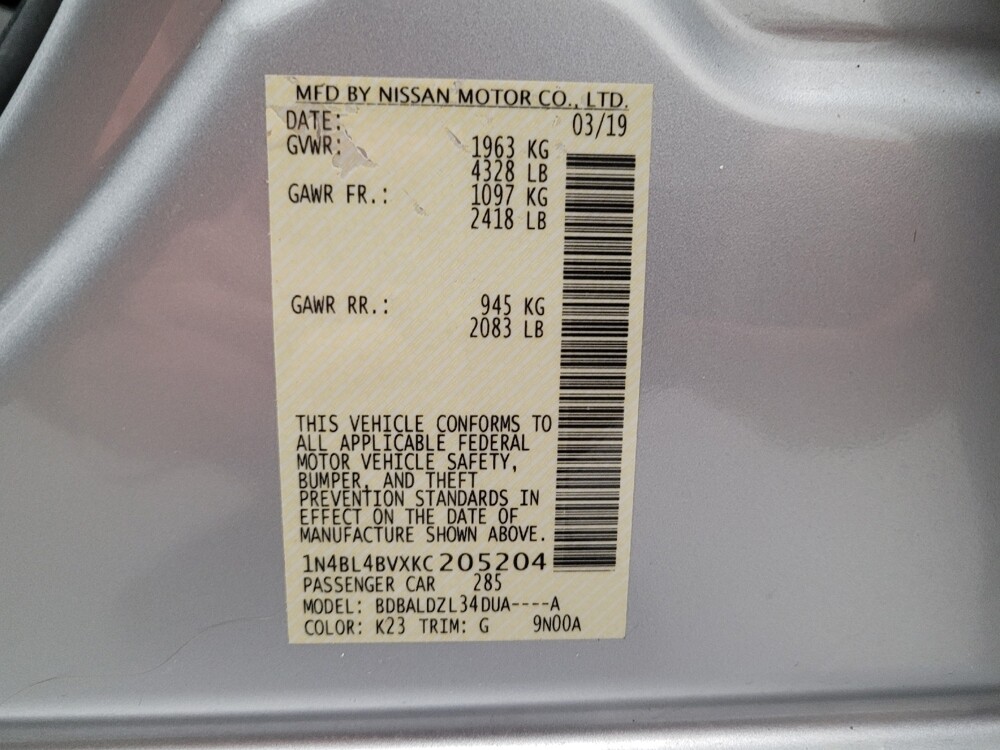 2019 Nissan Altima in Fresno, CA 93726 - 18133528 33