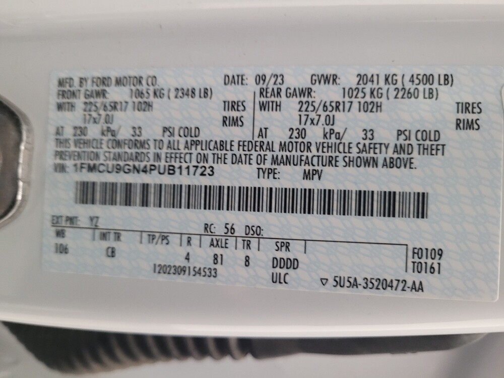 2023 Ford Escape in Fresno, CA 93726 - 18133543 33