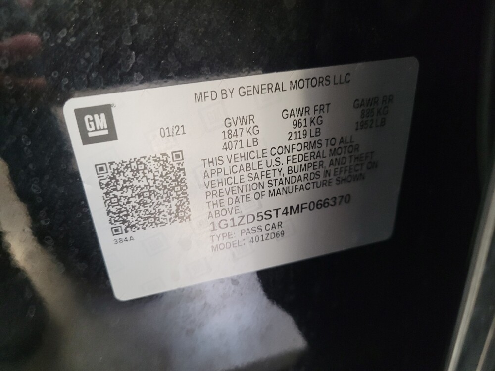 2021 Chevrolet Malibu in Sacramento, CA 95821 - 18133550 33