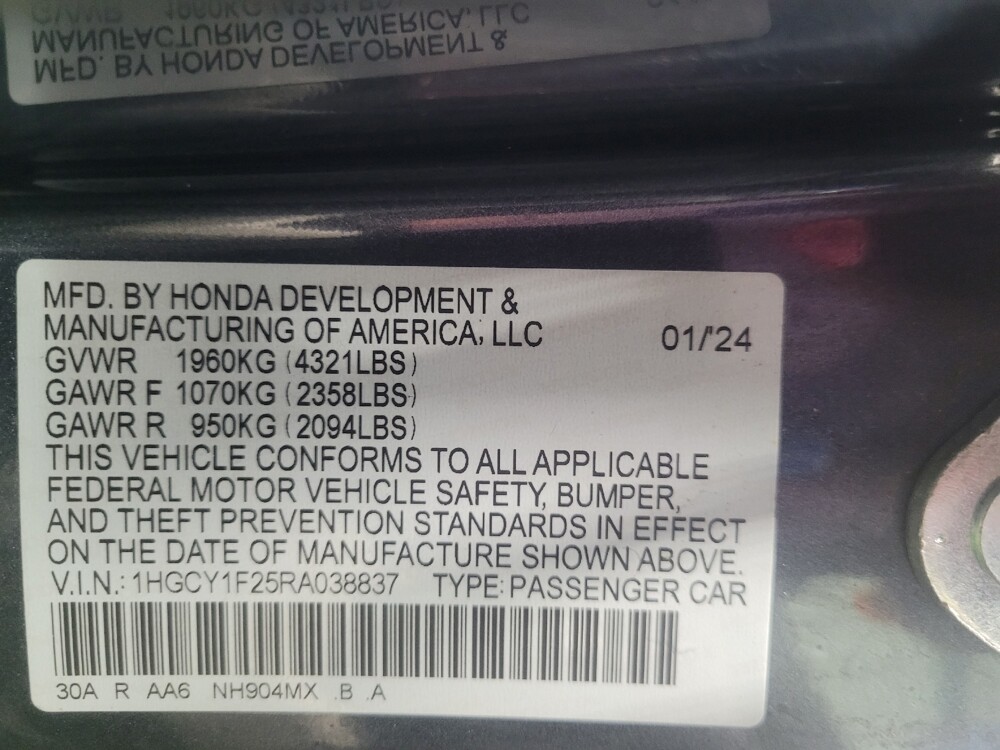 2024 Honda Accord in Marietta, GA 30062 - 18133567 33