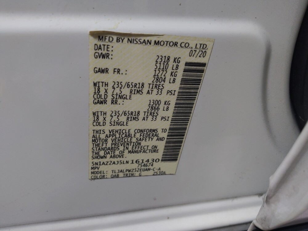 2020 Nissan Murano in Marietta, GA 30062 - 18133570 33