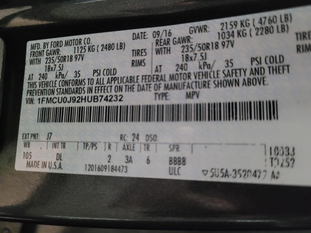 2017 Ford Escape in Duluth, GA 30096 - 18133577 33