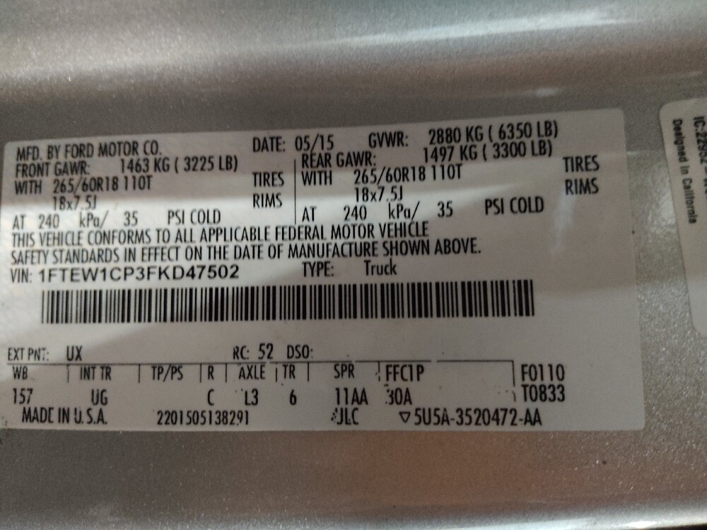 2015 Ford F150 in El Paso, TX 79907 - 18133604 33